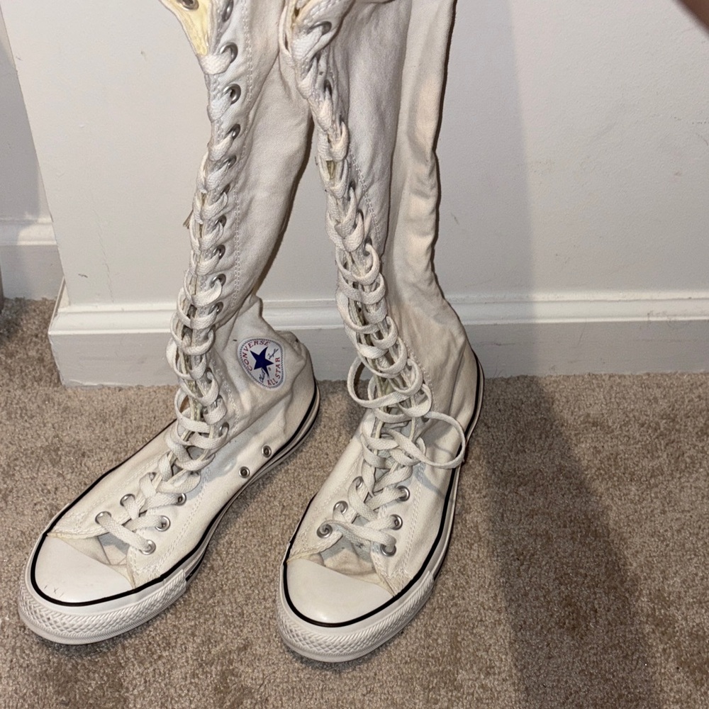 Converse Women's White Knee-High Sneakers